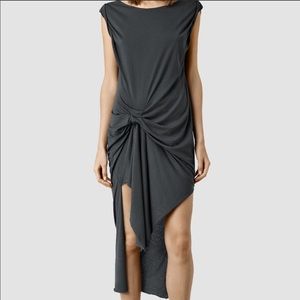 All Saints Devo Riviera Dress in Black size S